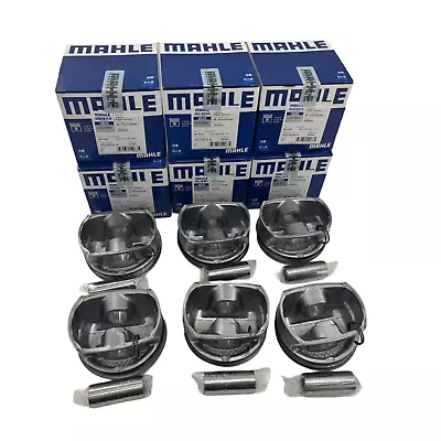 6X 2720304317 Pistons Rings Set Mahle For Mercedes-Benz C350 E350 S350 S450 • $296