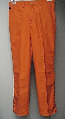 New J. LINDEBERG Men's Reg Mirco Twill Golf Pants Size W31  X L34  Orange • $29.90