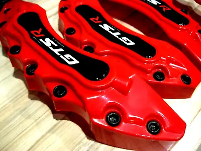 4x Red 3D Style Front+Rear Car Disc Brake Caliper Cover Parts Brake Muscle MX356 • $59.90