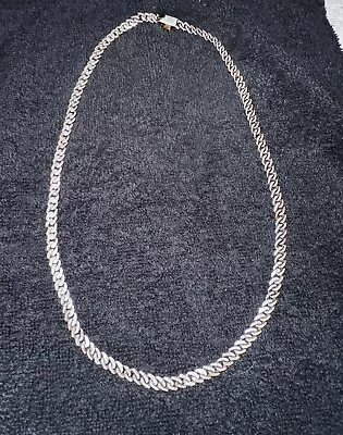 Solid Gold Diamond Necklace Cuban Link Mens 10k 22  Genuine 6CT Diamond • $3350