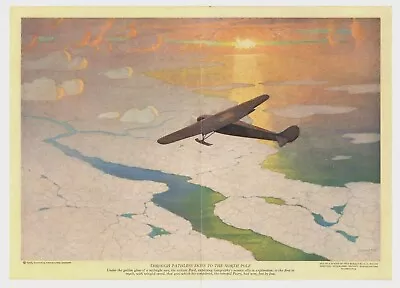 N. C. Wyeth - Through Pathless Skies To The North Pole -Richard E. Byrd  - 1928 • $21.21