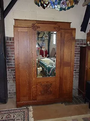 Antique Oak Wardrobe-lodge Masonic- Obo Selling Out  • $1525