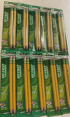 Dixon 10  My First Ticonderoga #2 Pencils W/ Erasers 2 Per Pack Pre-Sharpened 20 • $19