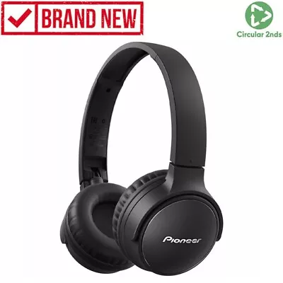 Pioneer S3 Wireless Bluetooth On Ear Foldable Headphones Headset W/ Mic Black • $109.95