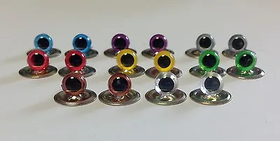 Various 6mm PLASTIC EYES With METAL BACKS For Teddy Bear Making Soft Toy Doll • £2.50