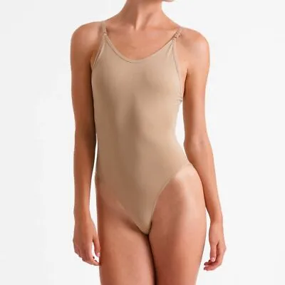 Silky Girls Seamless Low Back Dance Camisole In Nude Freepost • £10.39