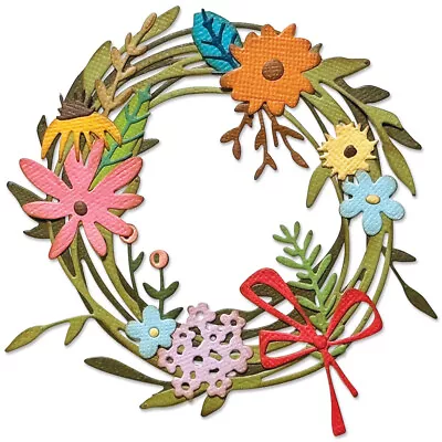 Flower Wreath Metal Cutting Dies Stencils For DIY Scrapbooking Embossing Craft • $8.69