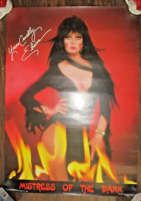 Vintage Elvira Mistress Of The Dark Cassandra Peterson Poster 20x28 1983 • $49.95