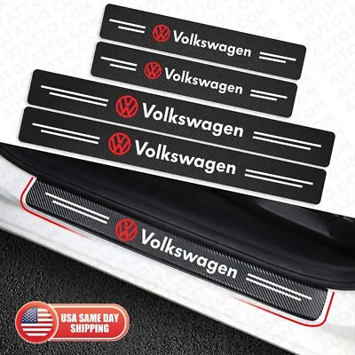 Universal Car Door Plate Sill Scuff Cover Anti Scratch Decal Sticker Protector • $11.99