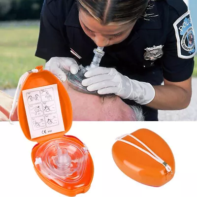 1 Pcs Elysaid Emergency CPR First AID Shield One-way Valve Breathing Mask CPR • $13.19