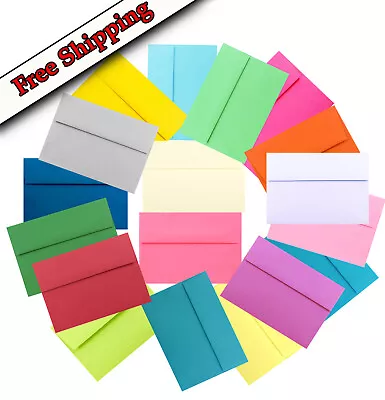 Multi Color Rainbow A2 70lb 4-3/8 X 5-3/4 Envelopes For Up To 4-1/8 X5-1/2Insert • $9.60