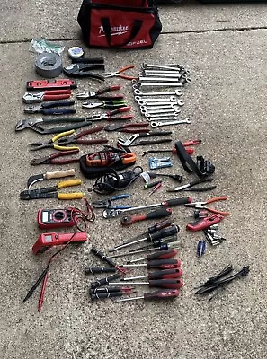 Tool Lot Husky Klein Pittsburgh Milwaukee Hand Tools Dremel Gearwrench Craftsman • $66