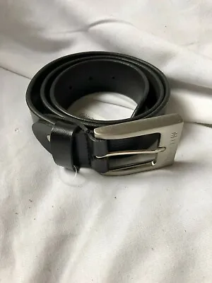 Milano Mens Real Full Grain Leather Belts Silver Buckle Black Brown 2920 • £9.95