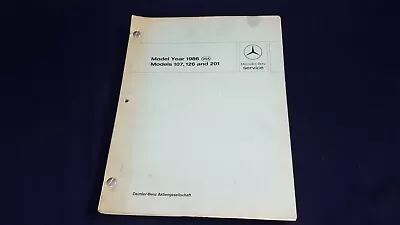 Mercedes-Benz Service Manual Model Year 1986 107 126 201 PB Photo Diagrams Good • $55.99