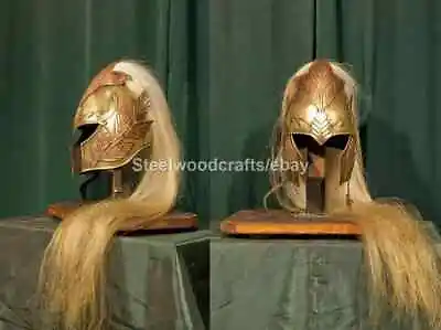 Medieval LOTR Elven Helmet Knight Helmet Lord Of The Ring Helmet With Plume • $183.92