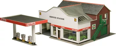 PO281 Metcalfe OO Gauge Model Railway Service Petrol Station Card Building Kit • £17.99