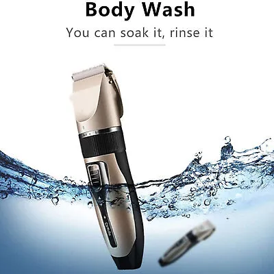 Cordless Hair Clippers Mens Beard Trimmers Shaver Professional Electric Machine  • £9.89
