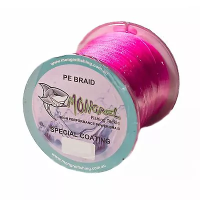 $31.95 • Buy New Braid Fishing Line 20LB 500M Mongrel Fishing Tackle Braid Pink 