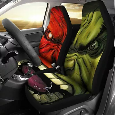 Marvel Hulk Car Seat Covers 2PCS Universal Fit Auto Pickup Seat Protectors • $54.14