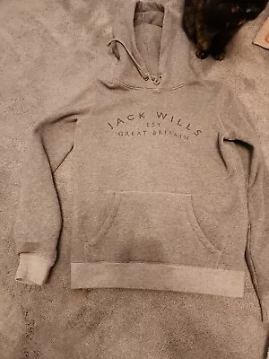 Ladies Jack Wills Grey Hoodie Size 8 • £3