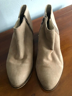 £4.50 • Buy Dune Ankle Boots Size 6 Suede And Leather Light Grey 