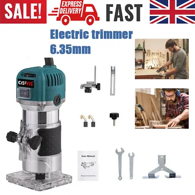 1200W Electric Hand Trimmer Palm Router Laminate Woodworking Laminator UK Plug • £22.99