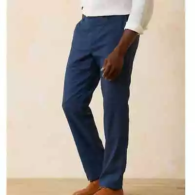 Tommy Bahama Men's Beach Linen Blend Pants Dark Navy Size 40x32 • $59