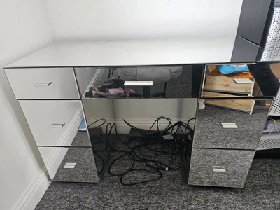 £50 • Buy Venetian 7 Drawer Dressing Table, Mirrored
