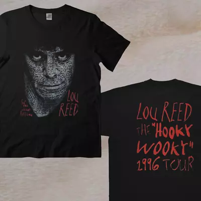Vintage Lou Reed The HookyWooky 1996 Tour Black Double Sided T-Shirt • $31.99