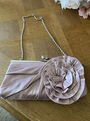 Pink Rose Clutch Handbag VTG LULU TOWNSEND • $30
