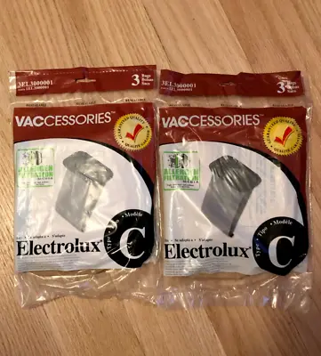 Genuine ELECTROLUX C CANISTER Vacuum Cleaner Bags 3EL3000001 - 6 BAGS • $7.50