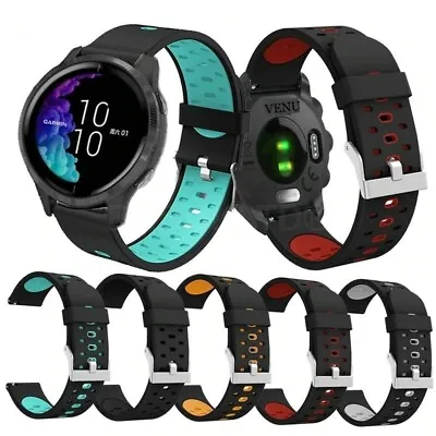 For Various SmartWatches Breathable Silicone Fitness Watch Band Strap • $11.54