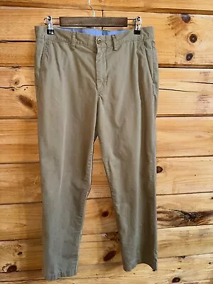 Men's J.Crew Urban Slim Lightweight Khaki Brown Chino Pants Sz 32x30 100% Cotton • $28.89