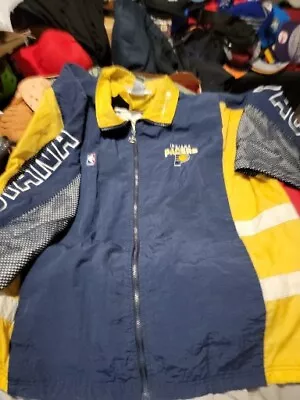 Mens Used Vintage 90s Champion Indiana Pacers Full Zip Jacket Xxl • $40