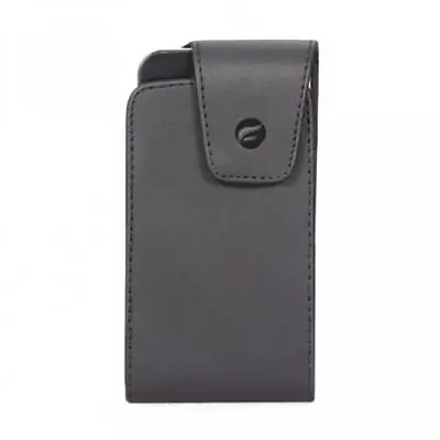 Premium Case Black Side Leather Phone Cover Pouch Belt Holster Swivel Clip - E58 • $8.24