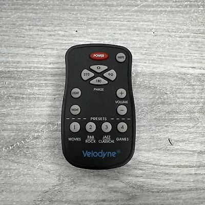 Genuine Velodyne Subwoofer Remote Control - Tested Free Shipping  • $34.97