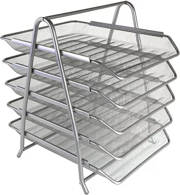 £21.99 • Buy Bnib Osco 5 Tier Silver Mesh Paper Tray Free P&p Rrp £39.99