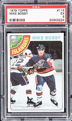 1978-79 Mike Bossy Topps Rookie RC #115 PSA 5 EX • $49.99