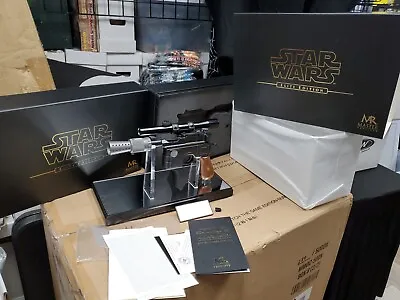 Star Wars Han SoloBlaster 1:1 Elite Edition By Master Replicas WITH CASE AND COA • $2999.99