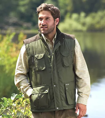 Men's Champion Exmoor Body Warmer Waistcoat Fishing Hunting Corduroy Shoulder  • £24.99