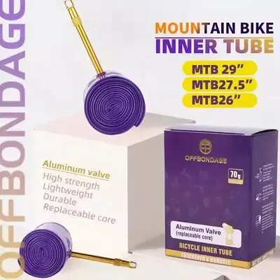 Road Bike TPU Inner Tube Bicycle Tire 60/80mm Aluminum Presta Valve Ultralight • $8.26