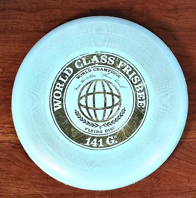 Vintage 1975 WHAM-O World Class Frisbee 141 G. 10  Blue Flying Disc • $19.95