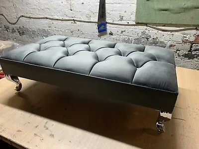 Handmade Large Chesterfield Footstool Coffee Table • £99.98