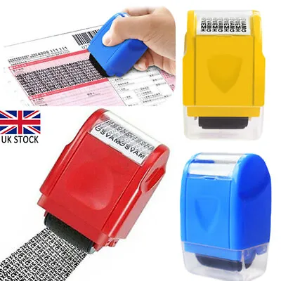 ID Theft Protection Roller Stamp Easy Guard Your Data Identity Security Privacy • £7.99