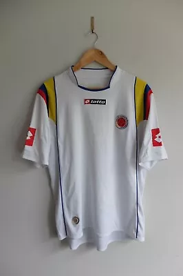 Colombia 3rd Kit Shirt Jersey  White 2009-10 S/sleeve | L | Lotto • £35