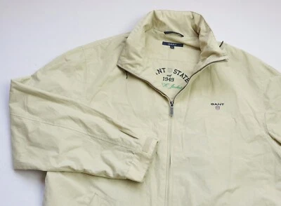 $29.08 • Buy GANT G.N.H. Jacket Mens Harrington Windbreaker Top Size 2XL XXL Beige Khaki