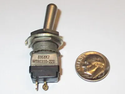 C-h (eaton) Mil-spec Toggle Switch  Spst On-off 8868k7 Ms90310-221 • $12.95
