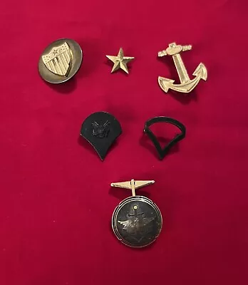 6 Vintage Military Pins & Cufflink (Army & Navy) • $10