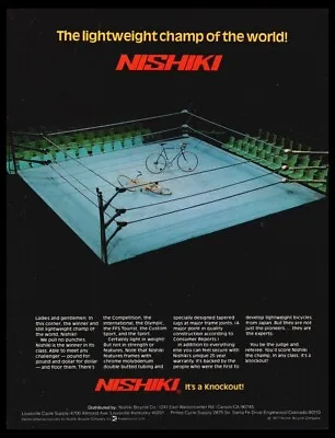 1978 Nishiki Vintage ORIGINAL Bike/Bicycle Print Ad /mini Poster-1970's • $9.95