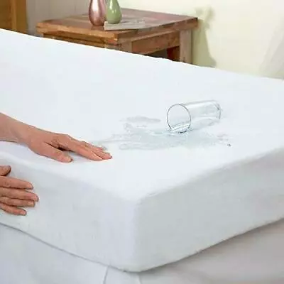 Waterproof Terry Towel Mattress Protector Fitted Sheet Cover SGDBLKING S KING • £6.50